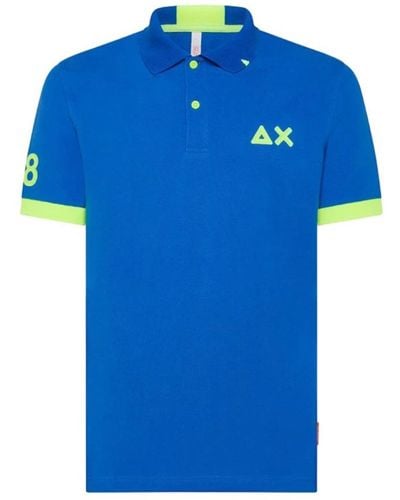 Sun 68 Polo Shirts - Blue