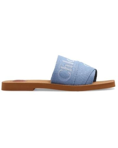 Chloé Shoes > flip flops & sliders > sliders - Bleu