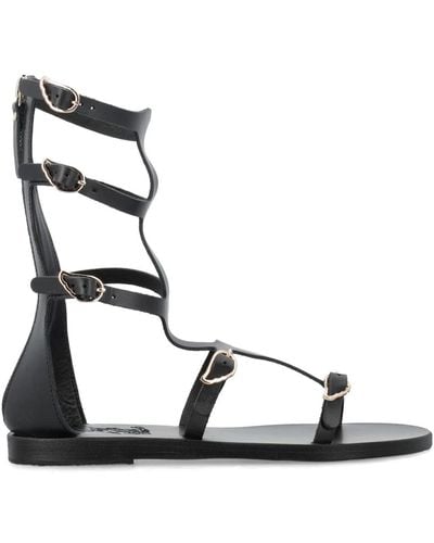 Ancient Greek Sandals Siren sandalias elegantes - Negro