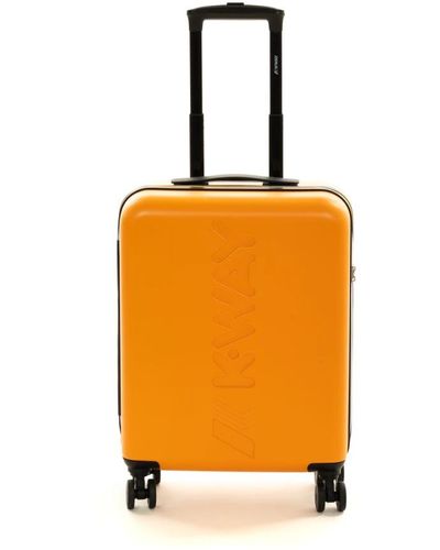 K-Way Arancione cabin trolley borsa