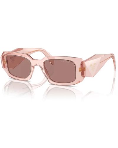 Prada Rechteckige sonnenbrille - Pink