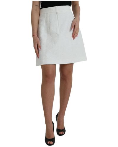 Dolce & Gabbana Short Skirts - White