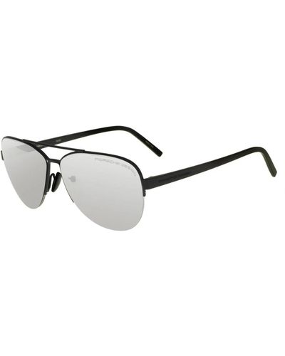 Porsche Design Matt schwarz/grau silberne sonnenbrille