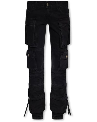 The Attico Loose-Fit Jeans - Black