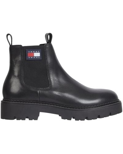 Tommy Hilfiger Heritage branding chelsea boot - Nero
