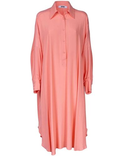 Mauro Grifoni Stilvolle hemdblusenkleider für frauen - Pink