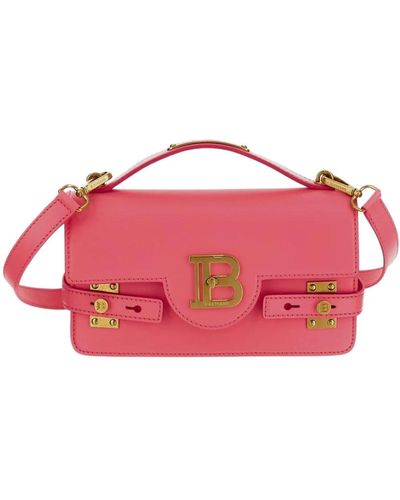 Balmain Stilvolle schultertaschen für frauen - Pink