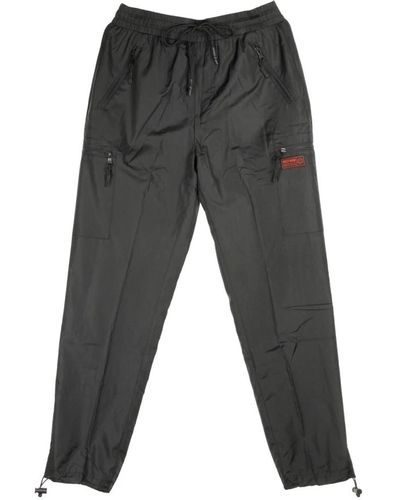 DOLLY NOIRE Tapered Trousers - Grau