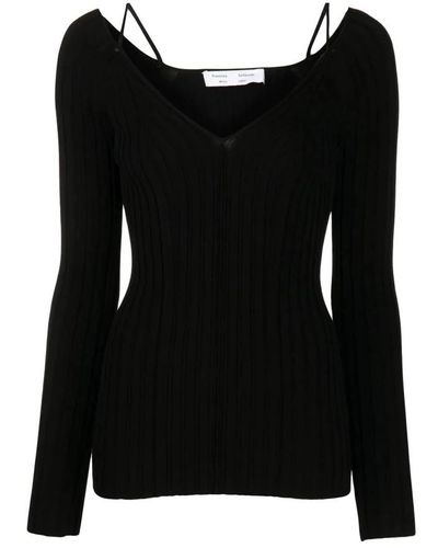 Proenza Schouler Long Sleeve Tops - Black