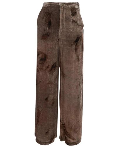 Gentry Portofino Trousers > wide trousers - Marron