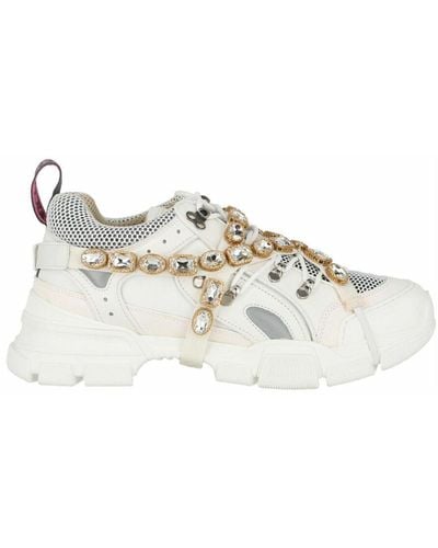 Gucci Flashtrek sneakers with removable crystals - Bianco