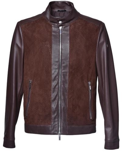 Baldinini Jackets > leather jackets - Marron