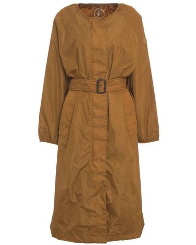 Save The Duck Belted Coats - Natural