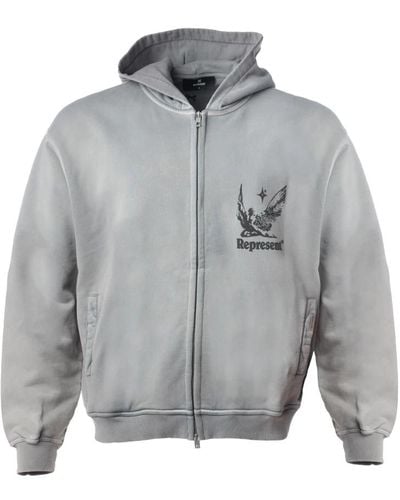 Represent Sommergeister reißverschluss hoodie - Grau