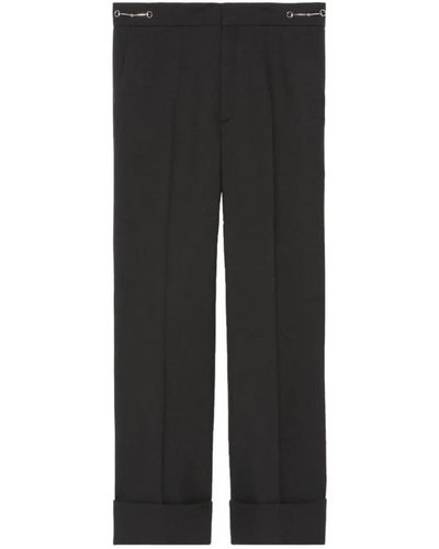 Gucci Straight Trousers - Black