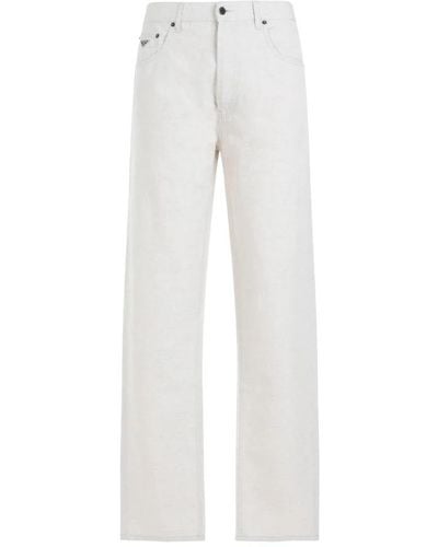 Prada Straight Jeans - White