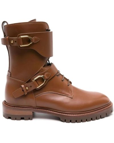 Ralph Lauren Shoes > boots > lace-up boots - Marron