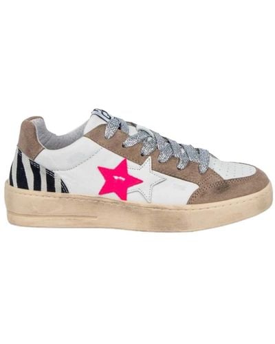 2Star Weiße und tortora sneakers new star - Pink