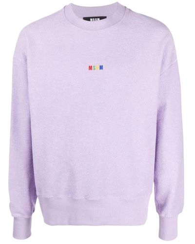 MSGM Sweatshirts - Purple