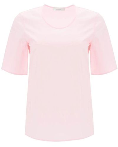 Lemaire Baumwoll-popeline crew-neck t-shirt - Pink