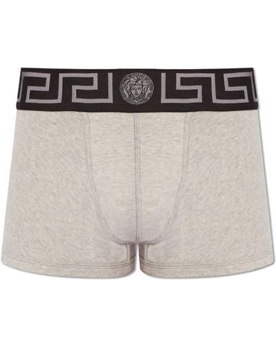 Versace Boxershorts mit logo - Grau