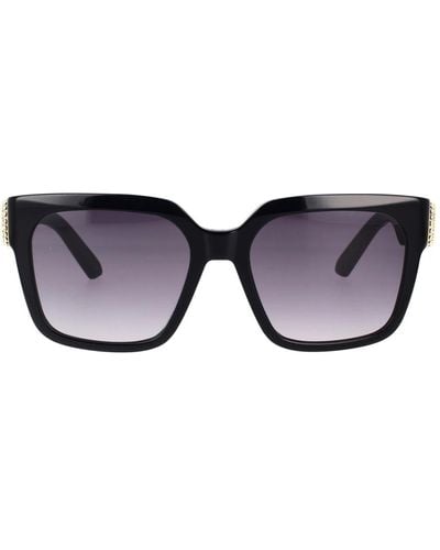 Dior Moderne quadratische sonnenbrille mit swarovski-kristallen - Lila