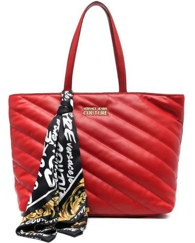 Versace Tote Bags - Red