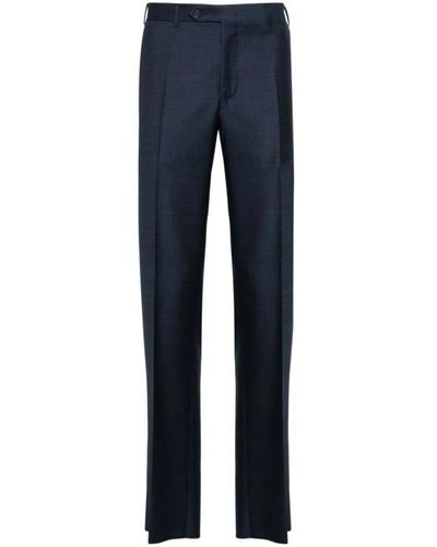 Canali Trousers > suit trousers - Bleu