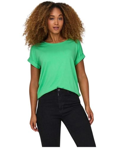 ONLY Moster short sleeves o-neck top - Grün