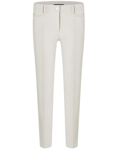 Cambio Stone straight leg pantalones - Blanco