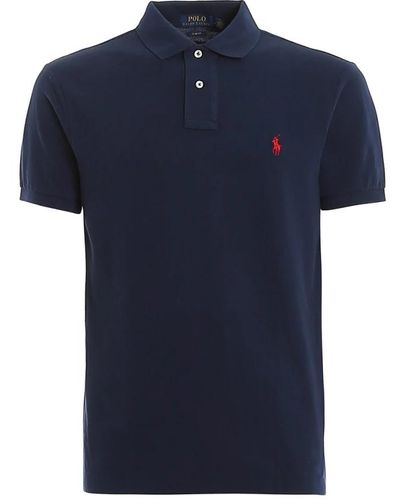 Ralph Lauren Klassische polo shirts für männer - Blau