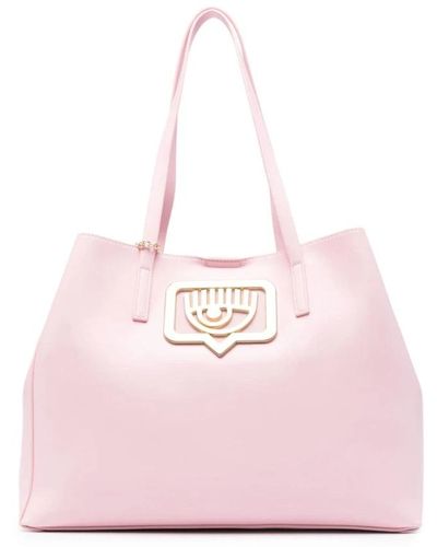 Chiara Ferragni Tote Bags - Pink