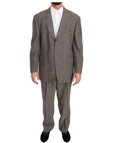 Fendi Single Breasted Suits - Grey