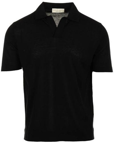 FILIPPO DE LAURENTIIS Polo Shirts - Black