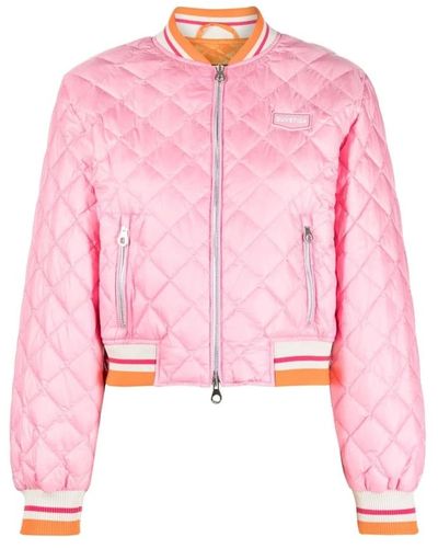Duvetica Diamond-Quilted Bomberjacke - Pink