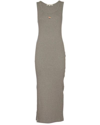 Maison Kitsuné Knitted Dresses - Grey