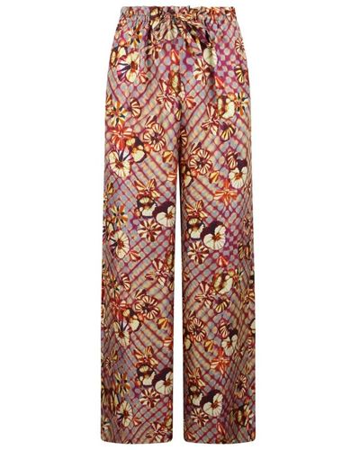 Ulla Johnson Trousers > wide trousers - Rose