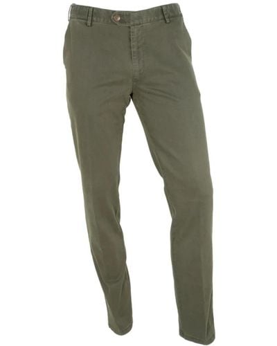 Meyer Slim-Fit Trousers - Green
