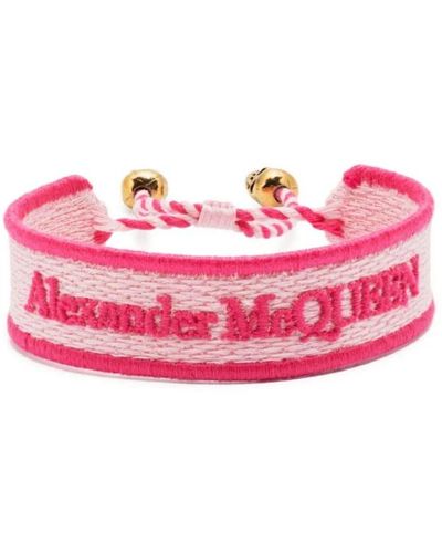 Alexander McQueen Armband mit edgy elegance und skull charme - Pink