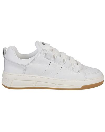 COPENHAGEN Sneakers basse in pelle bianca - Bianco