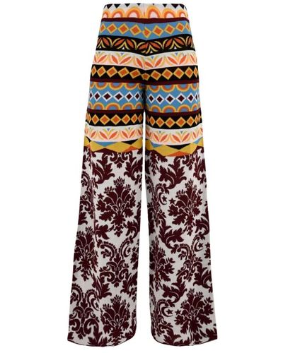 Akep Trousers > wide trousers - Multicolore