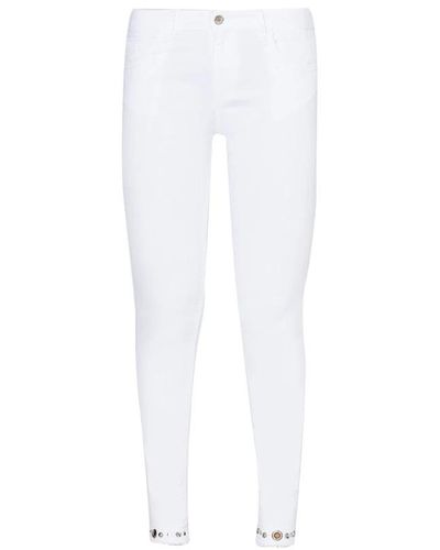 Liu Jo Pantalones blancos elegantes slim trendy