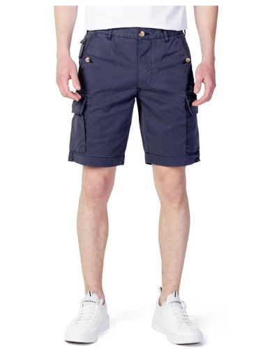 Blauer Stilvolle Bermuda-Shorts für Männer - Blau