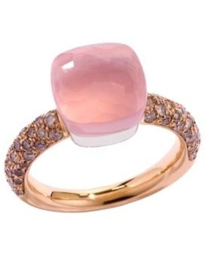 Pomellato Rose quartz nudo classic ring - Pink