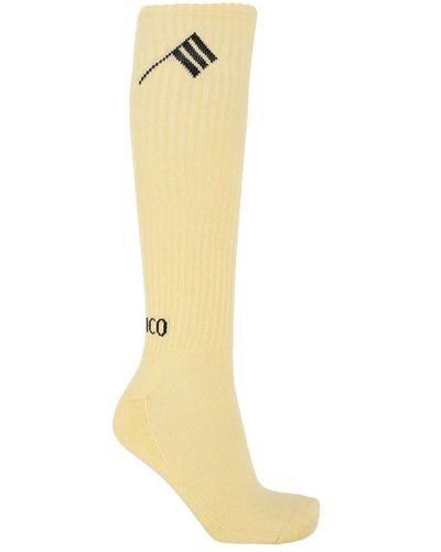 The Attico Socken mit logo - Gelb