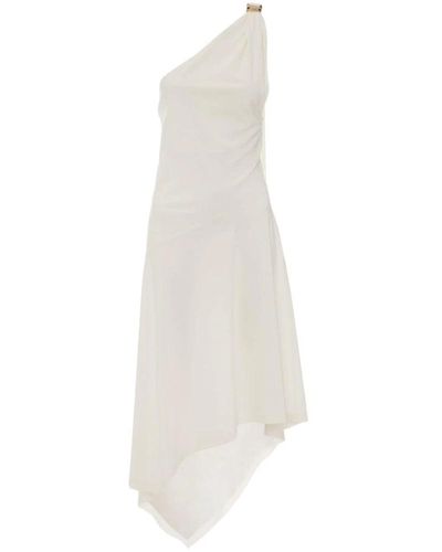 JW Anderson Tag Midi Kleid - Weiß