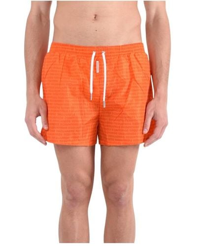 DSquared² Logo boxer kostüm mit elastischem bund - Orange