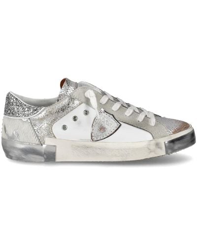 Philippe Model Sneaker argento brillante - Grigio