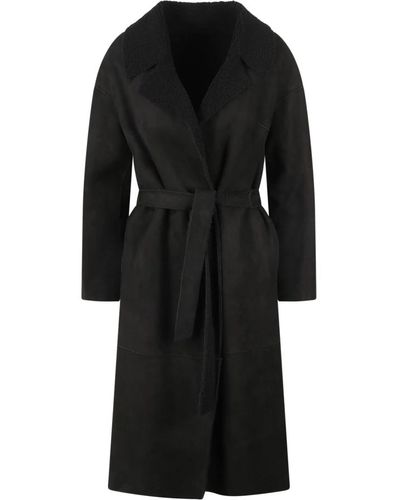 Salvatore Santoro Coats > belted coats - Noir
