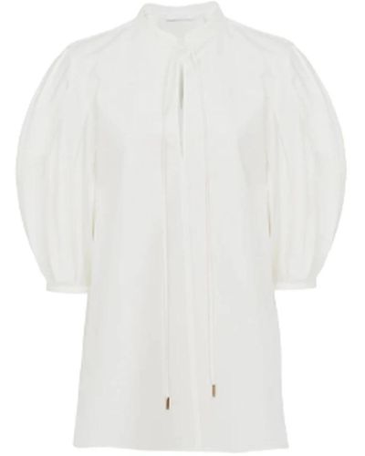 Chloé Buttercream hemdkleid - Weiß
